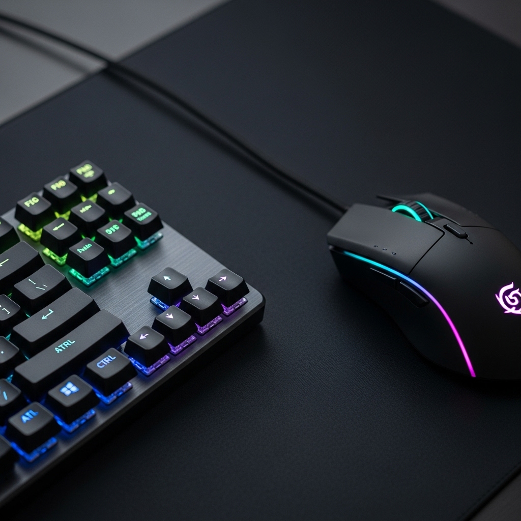 um teclado e uma mouse são periféricos de onformática
